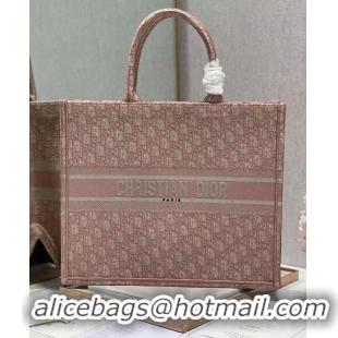 Buy Fashionable DIOR BOOK TOTE Embroidery C1286-3 pink