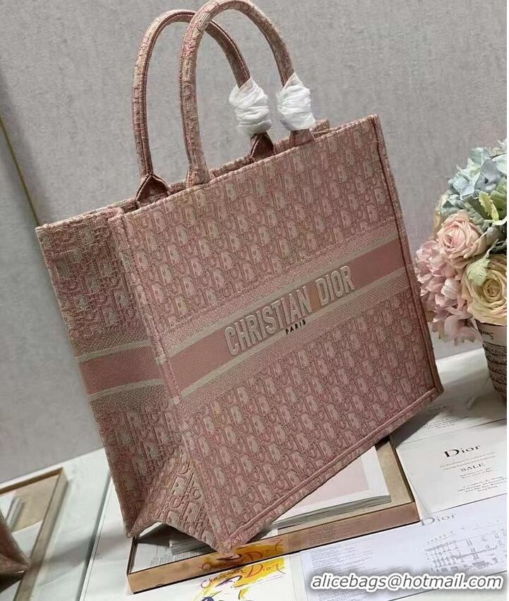 Buy Fashionable DIOR BOOK TOTE Embroidery C1286-3 pink