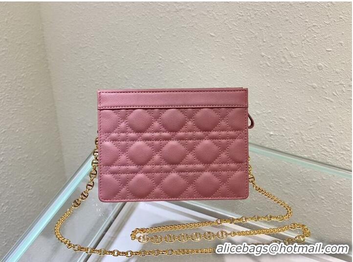 Pretty Style DIOR MINI BOBBY BAG Gradient Cannage Lambskin C4106 pink