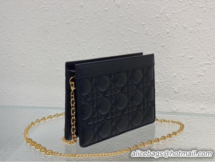 Unique Grade DIOR MINI BOBBY BAG Gradient Cannage Lambskin C4106 black