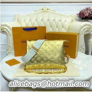 Grade Quality Louis Vuitton COUSSIN PM M57793 gold