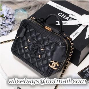 Reasonable Price Chanel mini Vanity Case Original A93342 Black