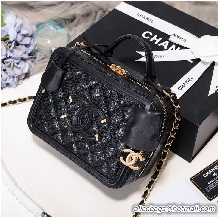 Reasonable Price Chanel mini Vanity Case Original A93342 Black