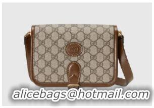 Reasonable Price Gucci Mini shoulder bag with Interlocking G 671620 Brown