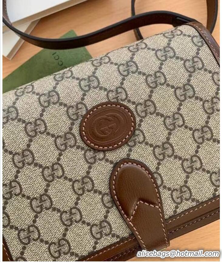 Reasonable Price Gucci Mini shoulder bag with Interlocking G 671620 Brown