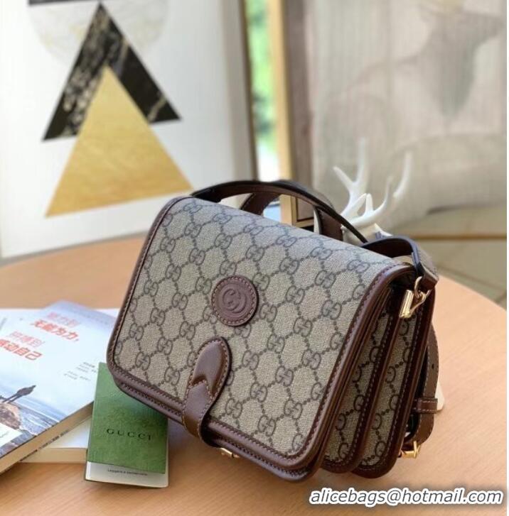 Reasonable Price Gucci Mini shoulder bag with Interlocking G 671620 Brown