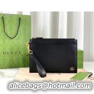 Luxury Discount Gucci GG Marmont pouch 658562 Black