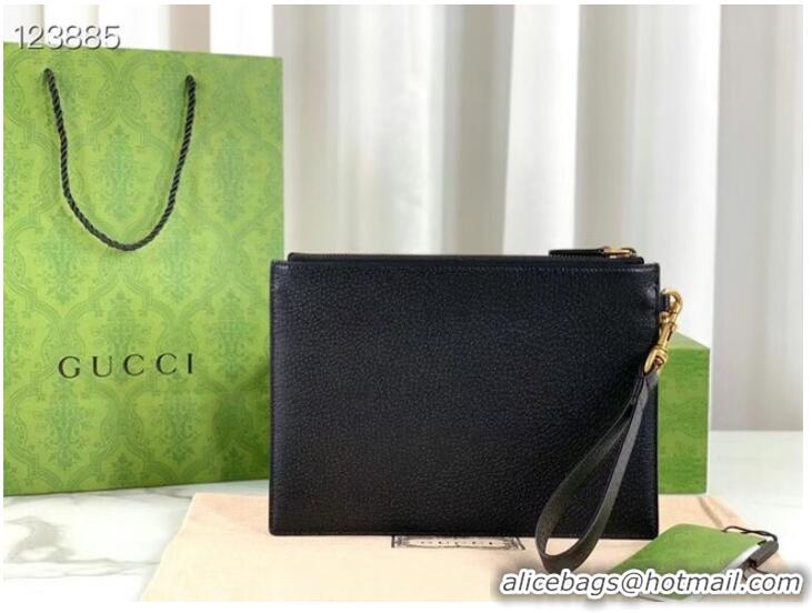 Luxury Discount Gucci GG Marmont pouch 658562 Black