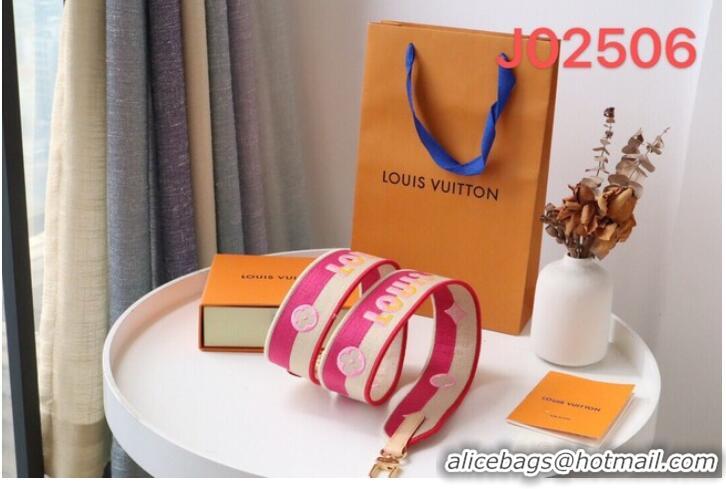 Pretty Style Louis Vuitton shoulder strap J02506 pink