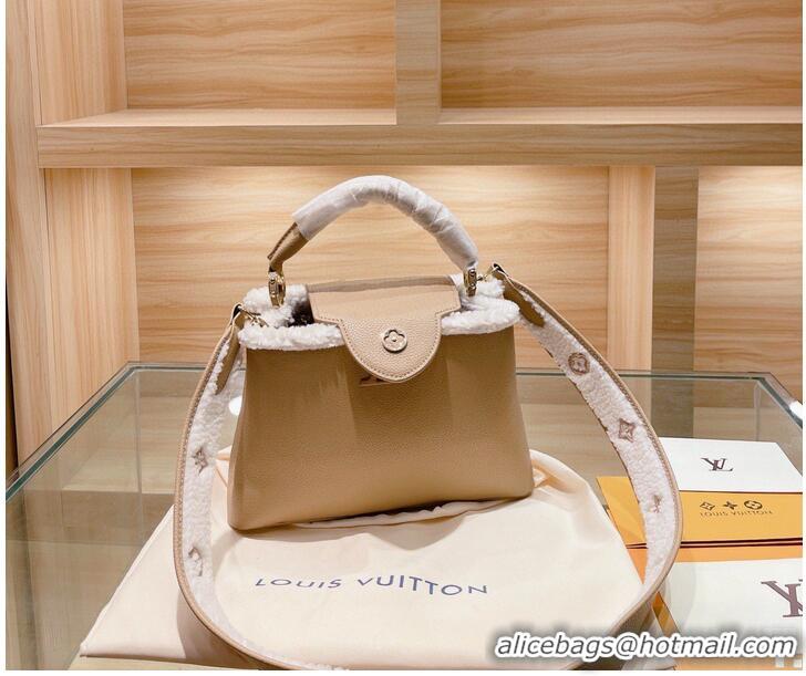 Buy Discount Louis Vuitton CAPUCINES BB MM Wool M58608 Nude