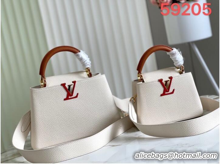 Discount Louis Vuitton CAPUCINES BB M48865 white&brown