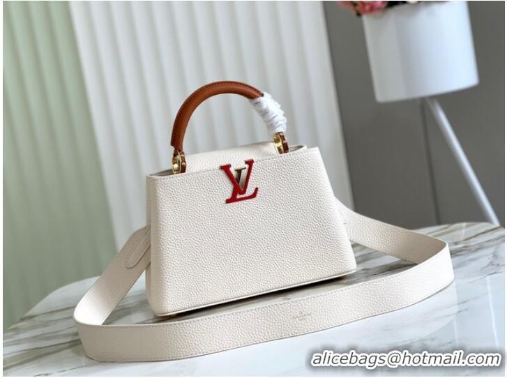 Discount Louis Vuitton CAPUCINES BB M48865 white&brown