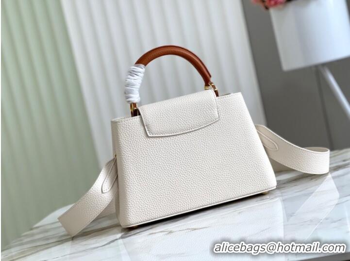 Discount Louis Vuitton CAPUCINES BB M48865 white&brown