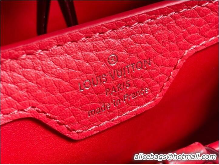 Inexpensive Louis Vuitton CAPUCINES BB M48865 red&sky blue