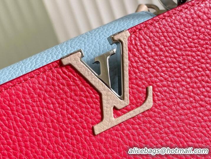 Inexpensive Louis Vuitton CAPUCINES BB M48865 red&sky blue