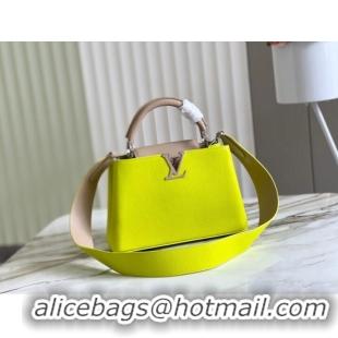 Promotional Louis Vuitton CAPUCINES BB M48865 Lemon&light gray