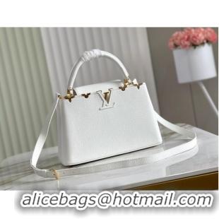 Buy Inexpensive Louis Vuitton CAPUCINES PM M56904 white