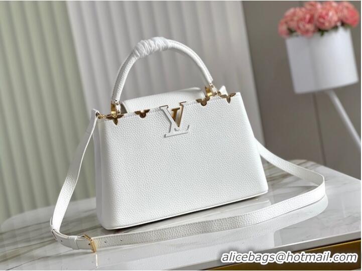 Buy Inexpensive Louis Vuitton CAPUCINES PM M56904 white