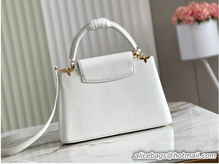 Buy Inexpensive Louis Vuitton CAPUCINES PM M56904 white