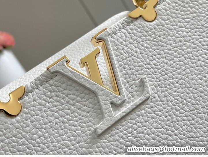 Buy Inexpensive Louis Vuitton CAPUCINES PM M56904 white