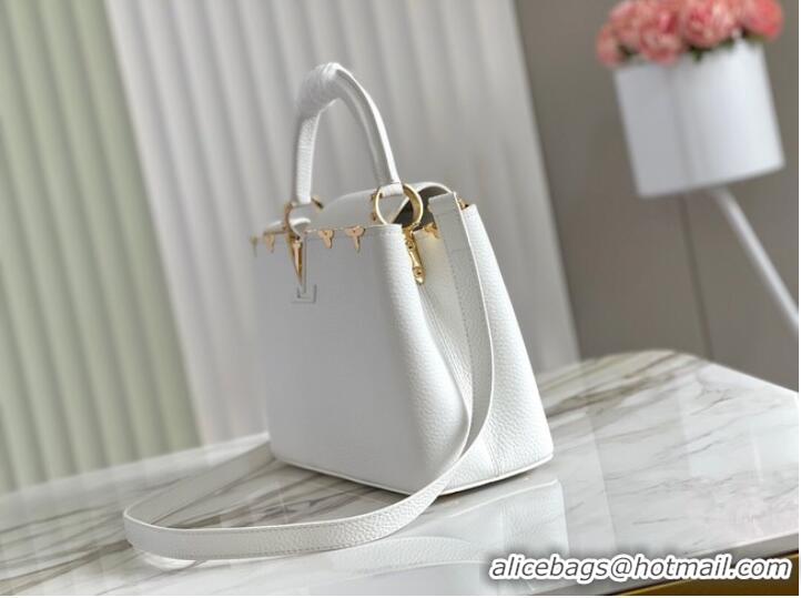 Buy Inexpensive Louis Vuitton CAPUCINES PM M56904 white