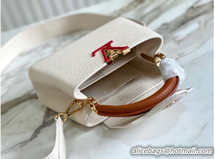 Promotional Louis Vuitton CAPUCINES MINI M59205 white&brown