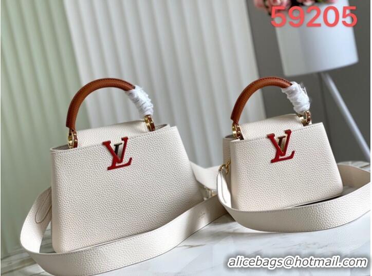 Promotional Louis Vuitton CAPUCINES MINI M59205 white&brown