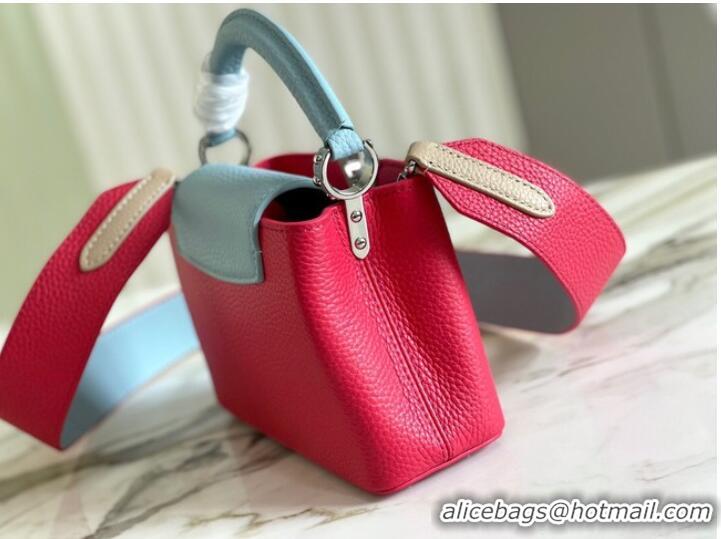 Good Product Louis Vuitton CAPUCINES MINI M59205 red&sky blue