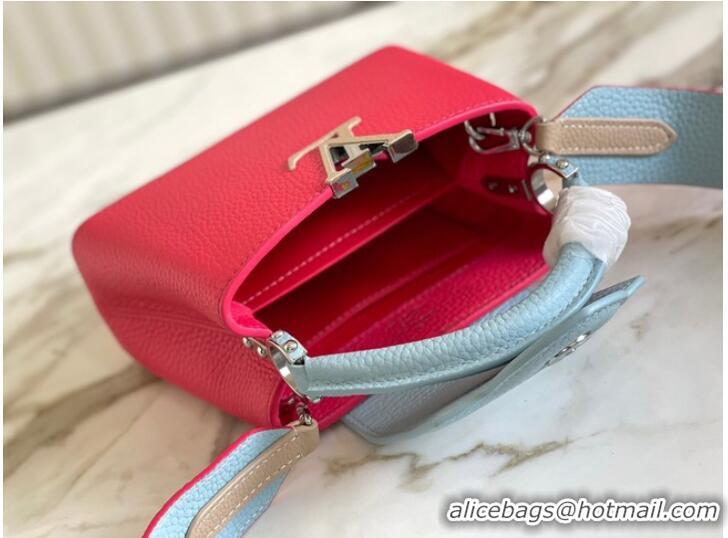 Good Product Louis Vuitton CAPUCINES MINI M59205 red&sky blue