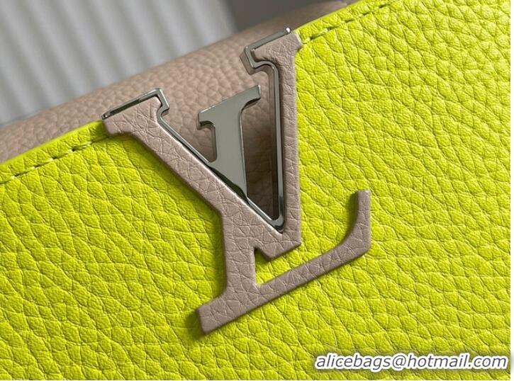 Low Cost Louis Vuitton CAPUCINES MINI M59205 Lemon&light gray