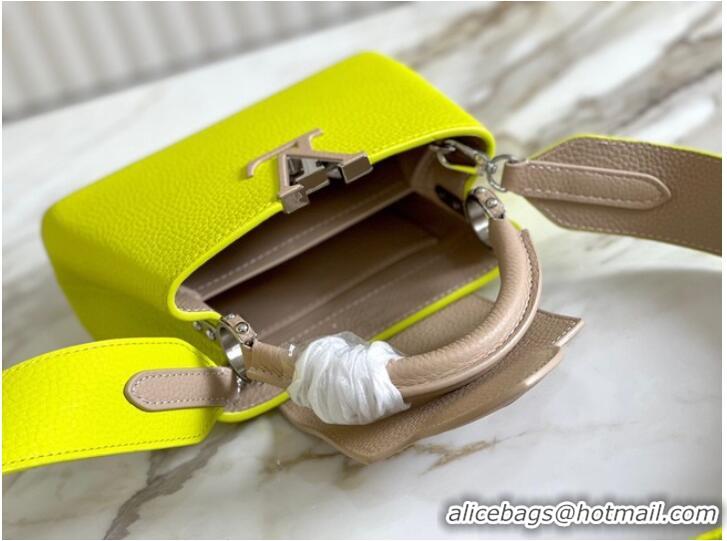 Low Cost Louis Vuitton CAPUCINES MINI M59205 Lemon&light gray