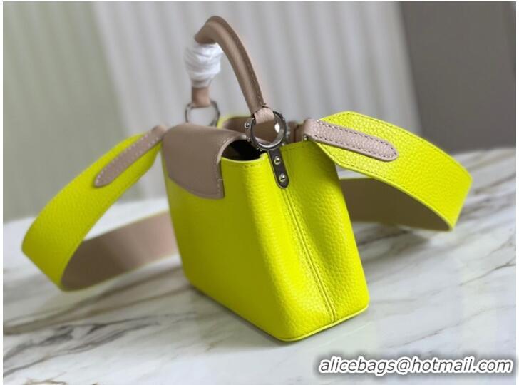 Low Cost Louis Vuitton CAPUCINES MINI M59205 Lemon&light gray