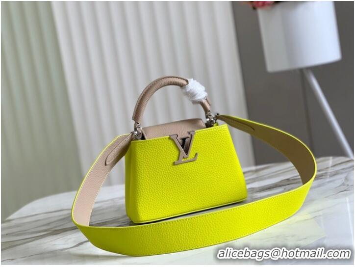 Low Cost Louis Vuitton CAPUCINES MINI M59205 Lemon&light gray