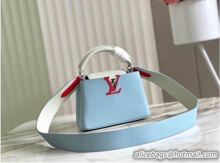 Good Taste Louis Vuitton CAPUCINES MINI M59205 blue&white