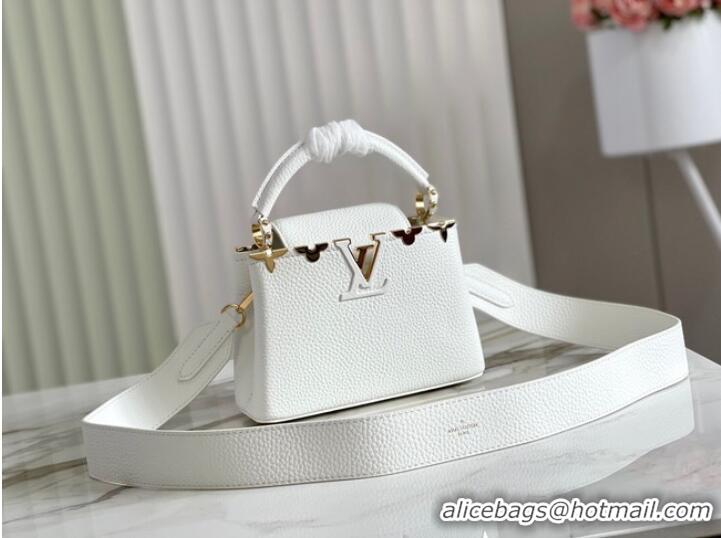 Buy Classic Louis Vuitton CAPUCINES MINI M59268 white