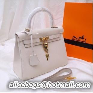 New Cheap Hermes Kelly Shoulder Bag Original TOGO Leather KY3255 white