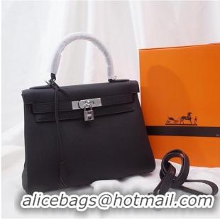 Particularly Recommended Hermes Kelly Shoulder Bag Original TOGO Leather KY3255 black