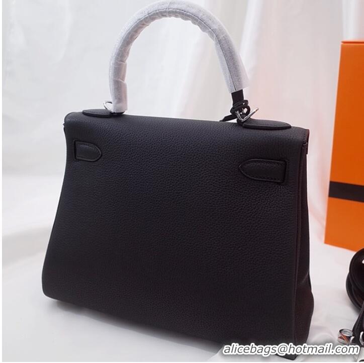 Particularly Recommended Hermes Kelly Shoulder Bag Original TOGO Leather KY3255 black