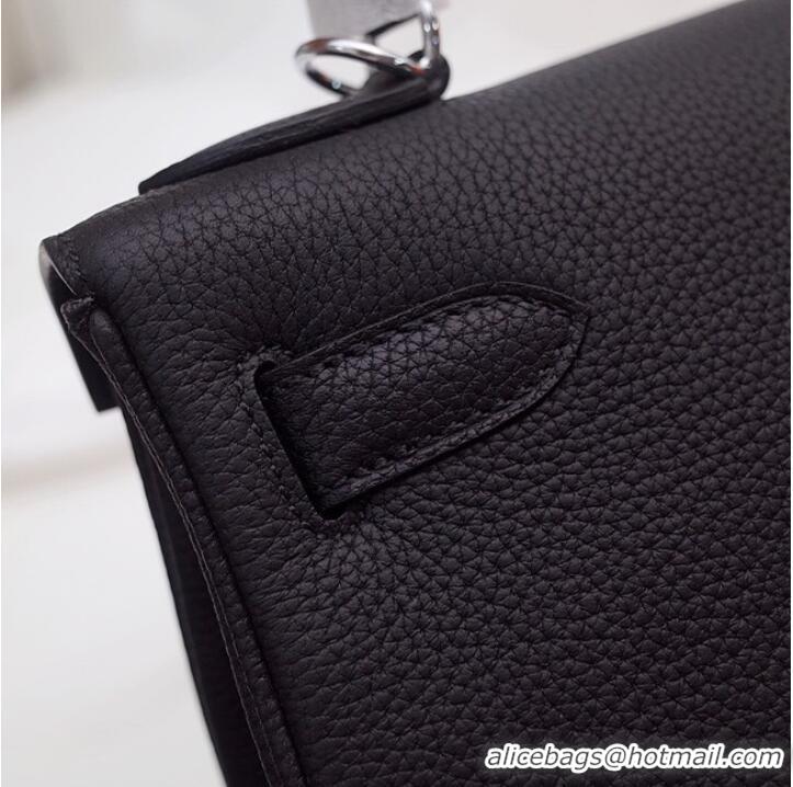 Particularly Recommended Hermes Kelly Shoulder Bag Original TOGO Leather KY3255 black