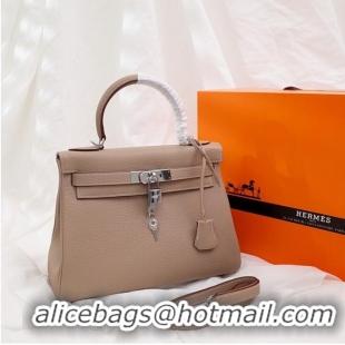 Well Crafted Hermes Kelly Shoulder Bag Original TOGO Leather KY3255 apricot