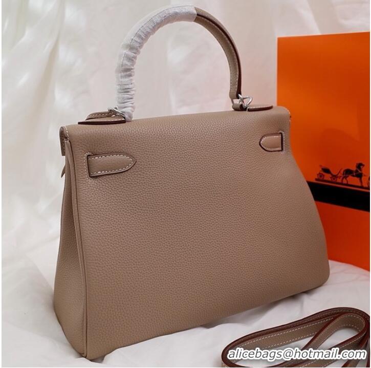 Well Crafted Hermes Kelly Shoulder Bag Original TOGO Leather KY3255 apricot