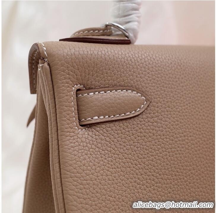 Well Crafted Hermes Kelly Shoulder Bag Original TOGO Leather KY3255 apricot