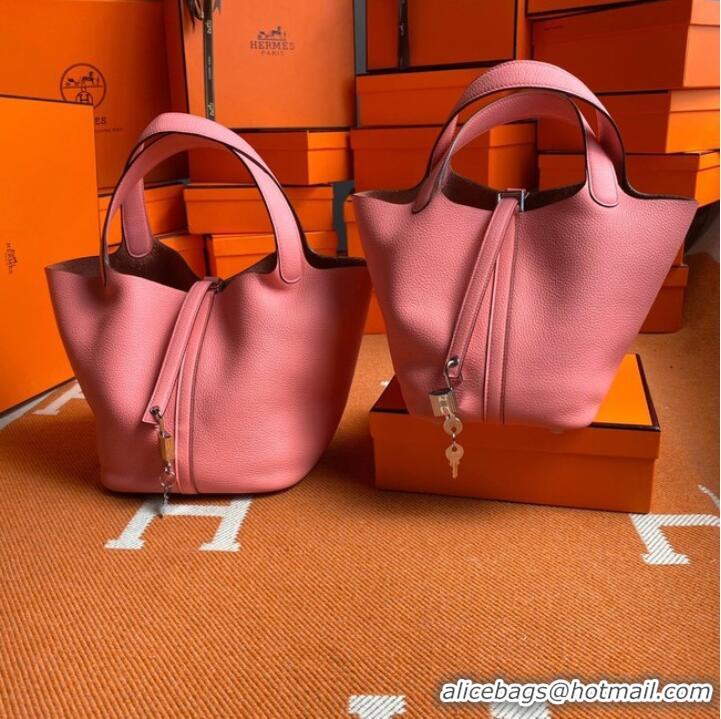 Promotional Hermes Picotin Lock Bags Original togo Leather PL3388 pink