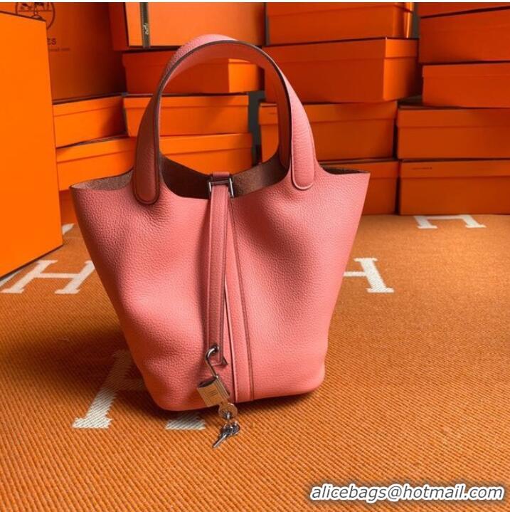 Promotional Hermes Picotin Lock Bags Original togo Leather PL3388 pink