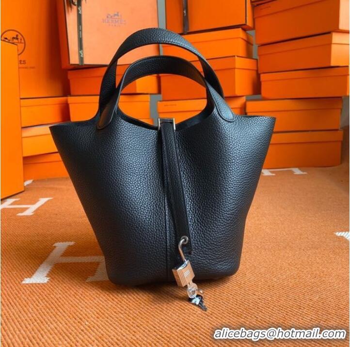 Promotional Hermes Picotin Lock Bags Original togo Leather PL3388 black