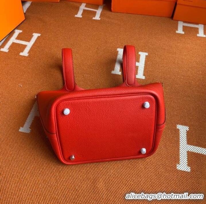 Market Sells Hermes Picotin Lock Bags Original togo Leather PL3388 Red