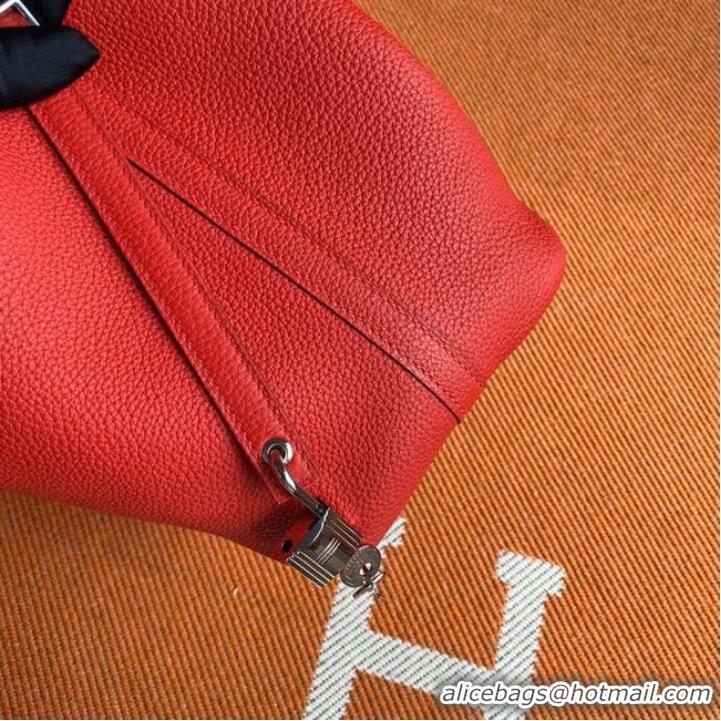 Market Sells Hermes Picotin Lock Bags Original togo Leather PL3388 Red