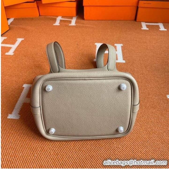 Famous Brand Hermes Picotin Lock Bags Original togo Leather PL3388 gray