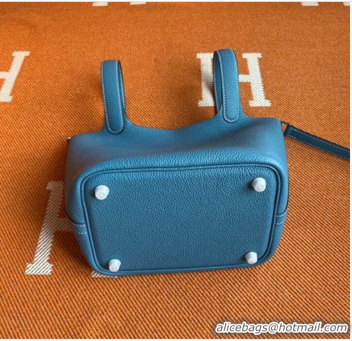 Promotional Hermes Picotin Lock Bags Original togo Leather PL3388 blue