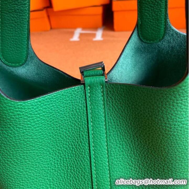 Low Cost Hermes Picotin Lock Bags Original togo Leather PL3388 green